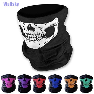 Wallsky> Skull Bandana Mask Tube Scarf Skeleton Motorcycle Headband Ski Face Neck Jaw