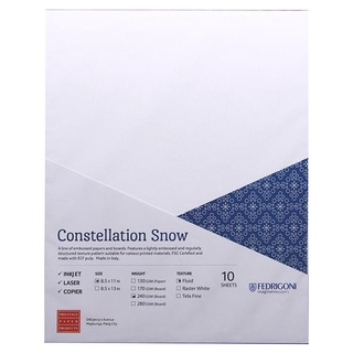 Printing✉Constellation Snow Textured Specialty Paper Boards 240gsm 10sheets per pack