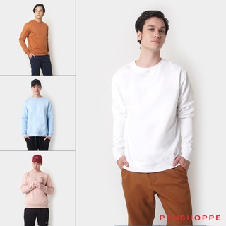 Penshoppe Men's Dress Code Basic Relaxed Pullover Sweater