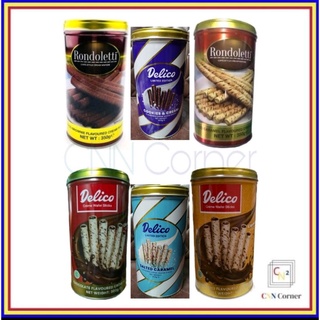 DELICO RONDOLETTI Wafers, Capuccino, Chocolate, Choco Brownie, Cookies & Cream, Salted Caramel