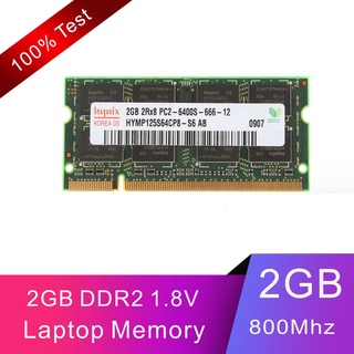【Ready Stock】✽♀Hynix 2GB 2RX8 DDR2 800MHz PC2-6400S 200PIN SO-DIMM Laptop RAM Memory 200Pin 1.8