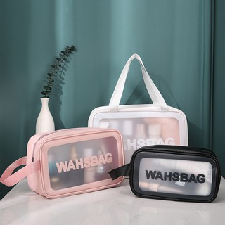 Waterproof Cosmetic Bag Ins Large Capacity Portable Travel Toilet Bag PVC Transparent Cosmetic Storage Bag