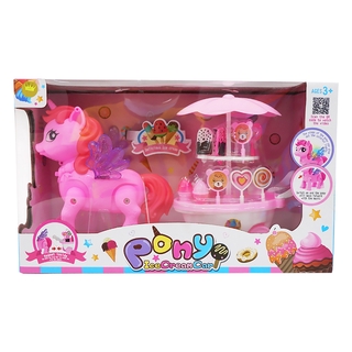 My Little Pony Ice Cream Cart Toys with Lights and Sound for Girlbaby toy