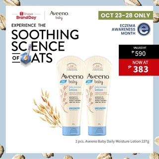 Aveeno Baby Daily Moisture Lotion Twin Pack 227g (1)