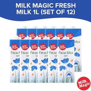 Milk Magic Fresh Milk 1L (Set of 12) - Nutritious Drink for Everyone (1)