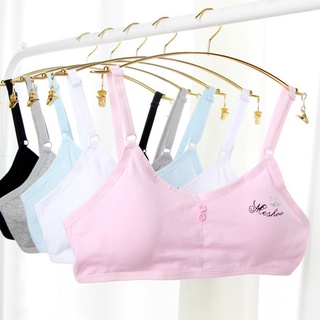 ■◙Swin Teen Girls Underwear Soft Padded Cotton Bra Young Girls for Yoga Sports Running Bra 12-18Y ne