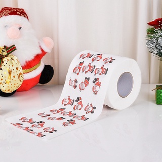 Christmas Pattern Series Roll Paper Prints Funny Toilet Paper Home Santa Claus Supplies Xmas Decor Tissue Roll Merry Chr (8)