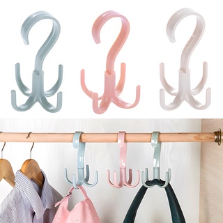 Creative Rotate Hook Belt Tie Bag Scarf Closet Organizer Holder Hanger Rack