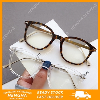 (HENGHA)COD Korean Fashion Style Clear Frame Eyeglasses For Women/Men Retro Round Myopia Eyeglasses