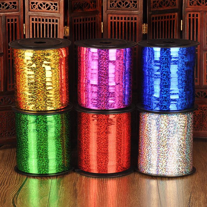 5mm 250 Yards Laser Balloons Ribbons For Wedding Party Decor Gift Wrap Handmade