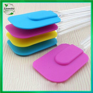 LiveCity Heat Resistant Silicone Cake Baking Butter Spatula Mixing Scraper Kitchen Tool