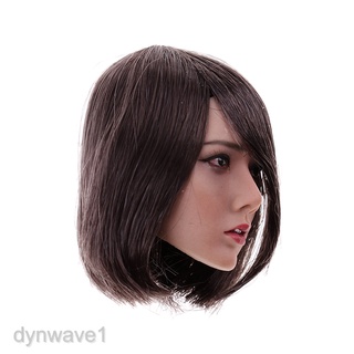 ♙✜【HOT】 1/6 Female Head Sculpt With Black Hair for Hot Toys/Phicen/Kumik/CY Body