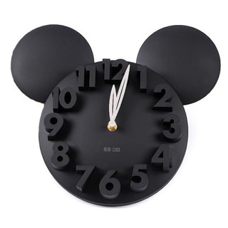 LOCOMO Modern Design Mickey Mouse Big Digit 3D Wall Clock