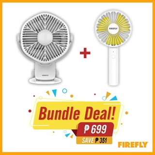 usb▧۞Firefly Rechargeable Fan Bundle Deal - P699 (FEL811 + FEL803/Y) - BPFEL117