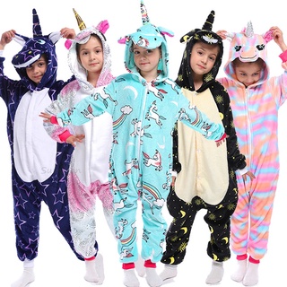 2021 Kids Winter Animal Pajamas Children Unicorn Sleepwear Kigurumi Onesies for Boys Girls Blanket Sleeper Baby Costume