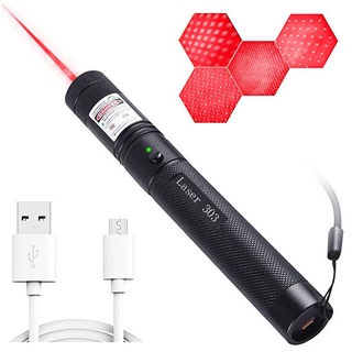 Garantiyang tunay High Power Portable USB Green Laser Battery Embedded In Red Laser View 500-1000m 5