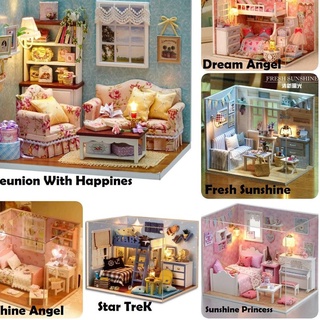 C>3 - DIY Miniature Dollhouse Furniture Kits House Toy