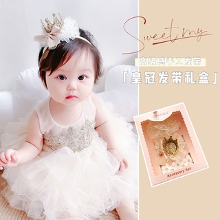 Korean-Style Baby Lace Hair Band Baby Girl's Headdress Princess Headdress Flower Children's Hair Acc
