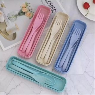 3in1 Spoon Fork and Chopstick with Organizer Box