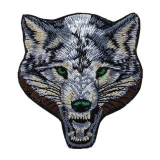 Embroidery Wolf Animal Sew Iron on Patch Badge Bag Hat Jeans Applique