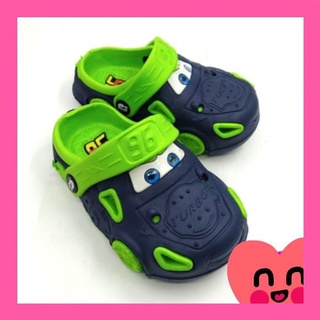 【Available】#ZY8108 CARS DESIGN CLOSED TOE SLIPPERS FOR KIDS SIZES