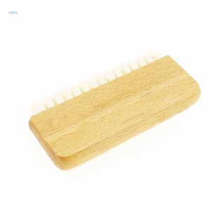 NERV LP Vinyl Record Cleaning Brush Anti-static Goat Hair Wood Handle Brush Cleaner for Cd Player Turntable
