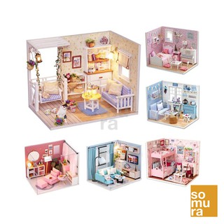 Cutebee Diy Dollhouse Miniature Kit with Furniture, Handcraft House Collectibles for Hobbies (3013)