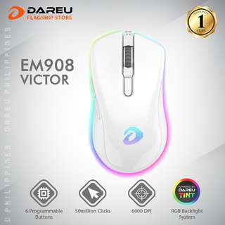 Dareu Em908 Victor White Gaming Mouse