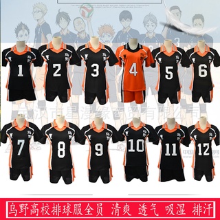 Haikyuu Cosplay Costume Karasuno High School Volleyball Club Hinata Shyouyou Sportswear Jerseys Uniform