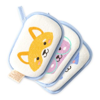 ZESGOOD Newborn Baby Kids Shower Bath Sponge Cartoon Body Wash Towel Accessories (1)