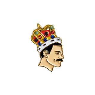 Freddie Mercury Soft Enamel Pin Badge with diamond
