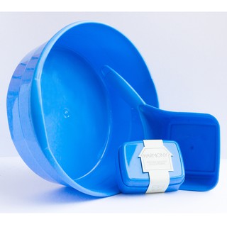 Harmony Plastic BATHROOM 3-PC SET - LIGHT BLUE