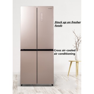 New refrigerator home double-door large-capacity 419L intelligent freezer energy-saving quiet dormi0