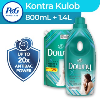 Downy Kontra Kulob Laundry Fabric Conditioner Bottle (800mL) + Refill (1.4L)