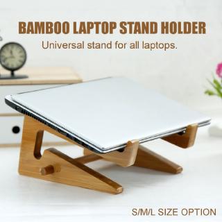 S/M/L Portable Bamboo Laptop Stand Holder Desk Tablet computer Cooling Bracket