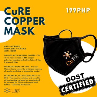 CuRE Copper Mask (washable and reusable)