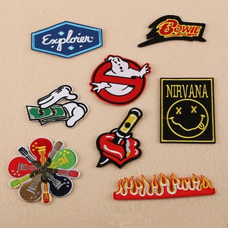 Guitar Embroidery Sew On Iron On Patch Badge Bag Clothes Fabric Applique DIY