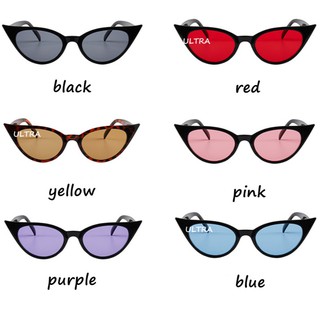 Hip-hop Small Cat Eye Sunglasses Women Eyeglasses with Retro Style Shades