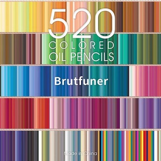♕☁Brutfuner 260/520 Colors Professional Oil Color Pencils Set Sketch Coloured Colored Pencil For Dra