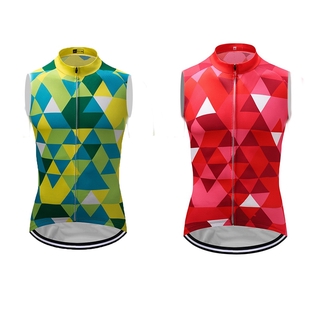 New Men Bicycle Clothes Summer Team Sleeveless Cycling Jerseys Short Bicycle Cycling Jerseys Custom Funny Tops Bike Clothing