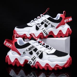 Spot 36-44 Men and Women Casual Breathable Fashion Couple Style Increased Platform Sports Running Shoes