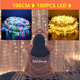 COD 10M 100 LED Copper Wire Xmas String Fairy Lights Decoration Light