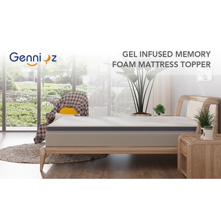 8cm/10cm Thickness Gel Memory Foam Mattress Topper with Breathable Bamboo Cover Pressure-Relief Foam (7)