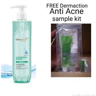 Dermaction Plus by Watsons Cleansing Water Brighten Up 250ml with FREE