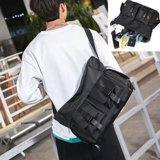 【Ready Stock】Men large capacity waterproof sling bag Casual crossbody bag shoulder bag Messenger bag