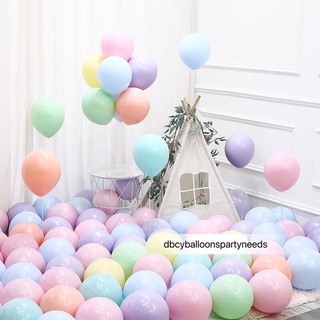 Pastry✒❐100pcs Size12 Macaron/Pastel Color Balloon（Prolatex）