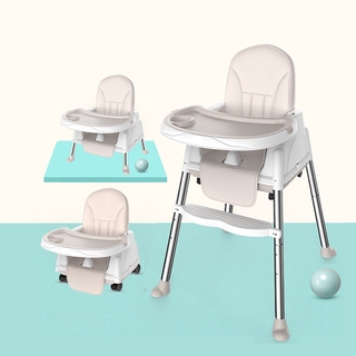 Baby Dining Chair Adjustable Feeding High Chair with Feeding Tray Foldable (2)