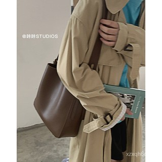Retro Large Capacity Bag for Women2021New Trendy Fashion Bucket Bag French Niche Underarm Bag All-Ma