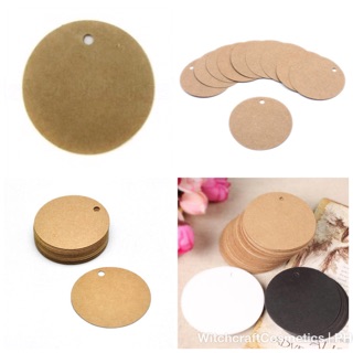 Kraft Blank gift tags round for gifts and packaging
