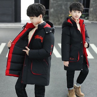 -30 Degrees Winter Jacket for Boy 2021 Children Hooded Coat Thick Warm Jacket Boy Clothes Kids Parka
